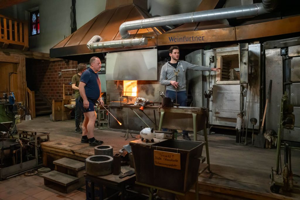 Führung am Glasofen